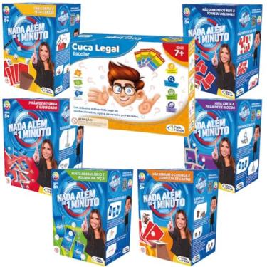 Imagem de Kit de Jogos do SBT Nada Alem de 1 Minuto + Jogo Tabuleiro Conhecimentos Gerais Cuca Legal - Pais e Filhos