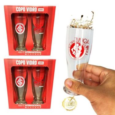Imagem de Kit 4Un Copos Munich Vidro Tulipa Cerveja Chopp Time - Brasfoot