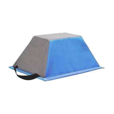 Imagem de simhoa Prancha de equilíbrio para líderes de torcida, suporte para blocos de ginástica, suporte para treinamento de acrobacias, para exercícios, Azul