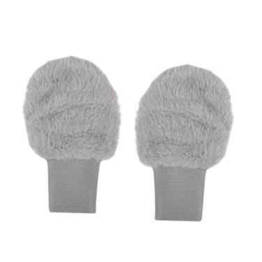 Imagem de oshhni Luvas de treino de golfe de inverno, luvas de golfe de meio dedo, decorativas, modernas, grossas, leves, confortáveis ​​e quentes para mulheres, Cinza