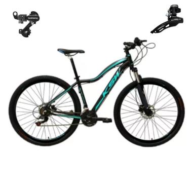 Imagem de Bicicleta Ksw Mwza Aro 29 Feminina 21v Index Mtb Cambios Shimano Freio a Disco-Feminino