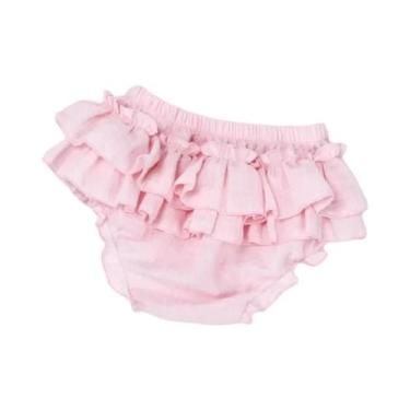 Imagem de Saia De Algodão Em Camadas Duplas Para Meninas Bebês, Shorts Muçulmano