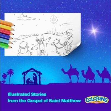 Imagem de Illustrated Stories from the Gospel of Saint Matthew. Coloring Book. - Inglês