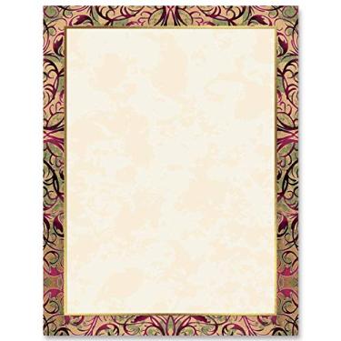 Imagem de PaperDirect Design intrigante de filigrana, papel de papelaria, papel de borda, papel timbrado 21 x 28 cm, 25 folhas, papel de escrita premium elegante, papel decorativo para impressora