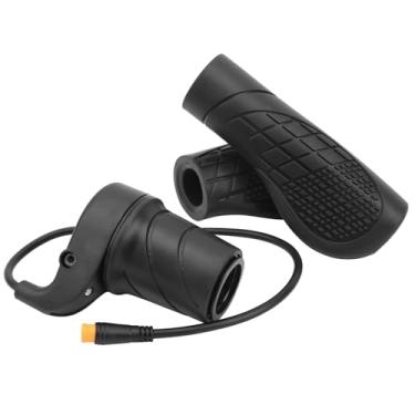 Imagem de Dioche Bicicleta Meio Acelerador à Prova D'água Trava de Liga de Alumínio Antiderrapante Punho de Borracha para Bicicleta Elétrica Acessórios Modificados de Mountain Bike Tensão de 72V