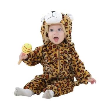 Imagem de Macacão Com Capuz De Tigre E Leão Para Bebês, Pijamas Quentes, Fantasi