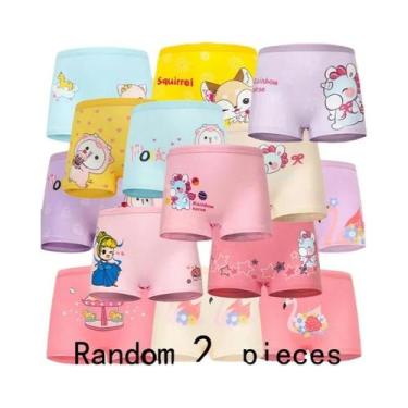 Imagem de Calcinhas De Algodão Para Meninas Com Estampa De Unicórnio, Pacote Com