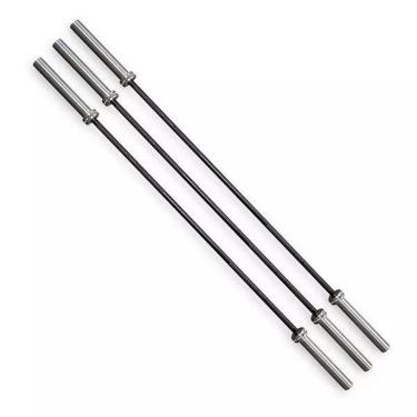 Imagem de Trio De Barras Olímpica Tipo Bucha 15kg-Unissex