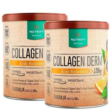 Imagem de 2x Collagen Derm Sabor Laranja - Nutrify 330g-Unissex