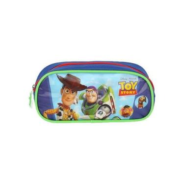 Imagem de Estojo Escolar Toy Story Disney Infantil Com Zíper - - LUXCEL, Verde