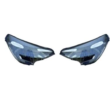 Imagem de Capa do farol dianteiro compatível com renault clio 5 2019 2020 2021 2022 acessório automático tampa da lente do farol abajur transparente vidro(Left and Right)