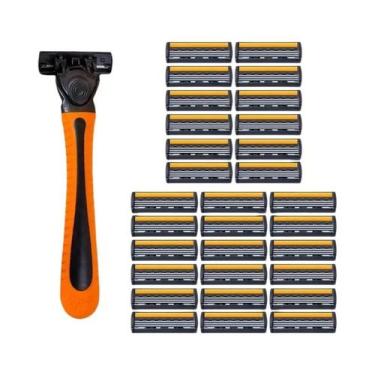 Imagem de Aparelho De Barbear De Segurança Premium De Aço Inoxidável De 3 Camada