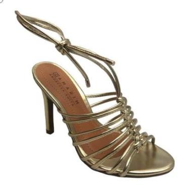 Imagem de Sandália Ramarim Tiras Trançada Salto Fino-Feminino