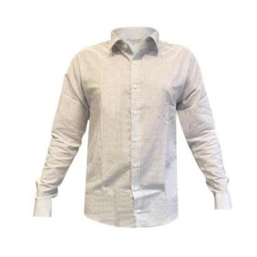 Imagem de Camisa Ogochi Xadrez Manga Longa Azul Céu-Masculino