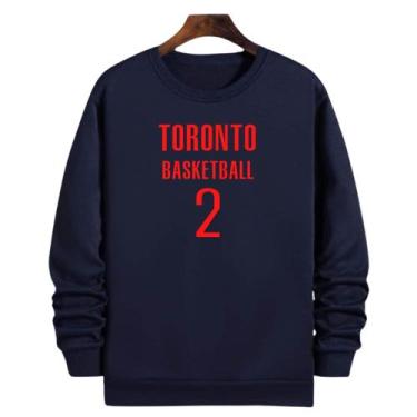 Imagem de Blusa Moletom Gola Basquete Toronto Basketball número 2 - Loja Click C