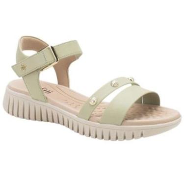 Imagem de Sandália Feminina Papete Flatform Pistache Softli 10027.10306-Feminino