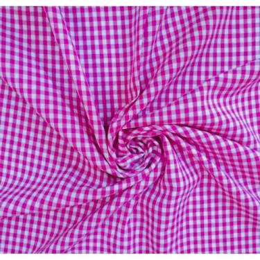 Imagem de Um conjunto de 6 guardanapos xadrez é perfeito para arrumar a mesa(pink xadrez,6)