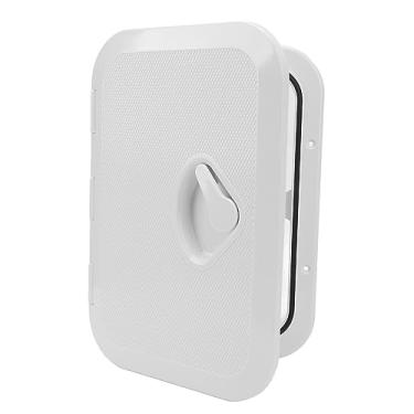 Imagem de Generic Escotilha de Convés de Barco Marinho ABS Durável à Prova de Chuva Retângulo à Prova de 10-5/8 X14-3/4 Polegada para Iate Marinho (Branco)