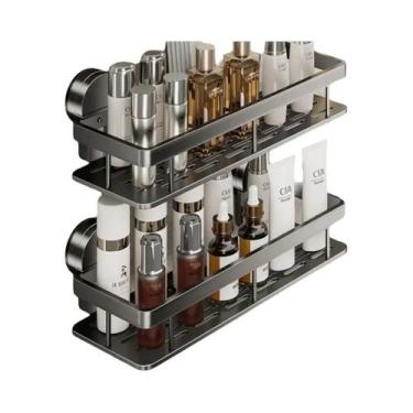 Imagem de Prateleira De Banheiro Com Ventosa, Organizador De Parede Para Cozinha