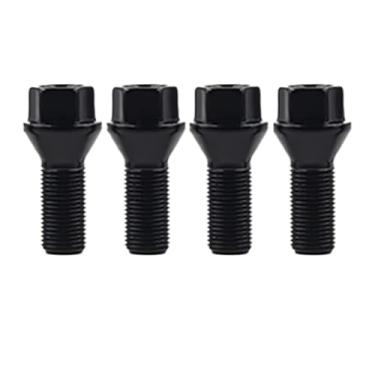Imagem de Conjunto de parafusos de roda para BMW para F10 F11 F30 F32 F34 F15 F16 F25 F26 Parafuso do cubo da roda do carro parafuso parafuso porca de trava acessórios de substituição (M14 X 1,25)