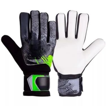 Imagem de Luva de Goleiro Adulto para Treino, Campo e Society | Resistente e Respirável | Aderência Superior em Qualquer Condição(Verde/Preto,8)