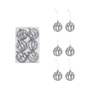 Imagem de Enfeites De Árvore De Natal 6/12 Peças Bolas Decorativas Penduradas Pa