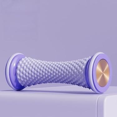 Imagem de 1 massageador de pé para fáscia plantar – Treinador de rolamento para uso doméstico, não elétrico, material plástico para melhorar o conforto dos pés, roxo