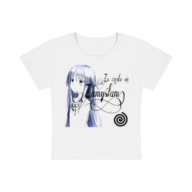 Imagem de Camiseta Feminina Y2K Harajuku Punk Gótica De Manga Curta Com Estampa 
