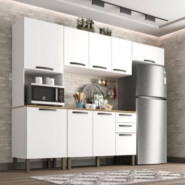 Imagem de Cozinha Compacta Valencia 4 Pecas 9 Portas 2 Gavetas Salleto Moveis