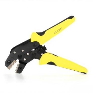 Imagem de Ferramenta de Crimpagem Profissional Fios com Ratchê Alicate Terminais -1601-10 AWG28-18 0 1-1 0mm² Fivela Ponta Cordão para Cabo