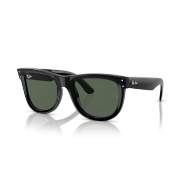 Imagem de Óculos de Sol Ray-Ban Wayfarer Reverse 0RBR0502S 6677VR Tam 53 / Preto - Lentes Verde Escuro