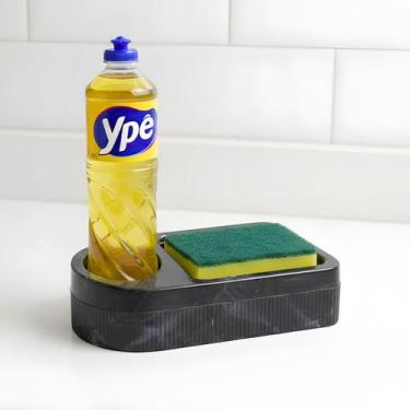 Imagem de Organizador De Pia Com Suporte Porta Esponja Detergente e Sabão - Micr