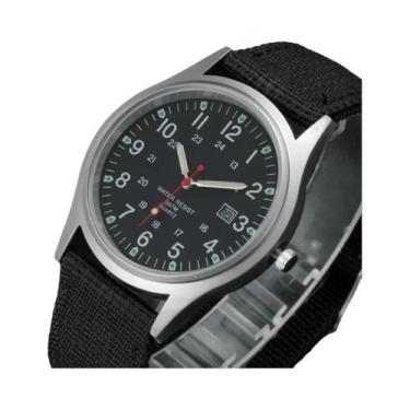 Imagem de Relógio De Pulso Masculino Esportivo Militar De Quartzo Com Pulseira D