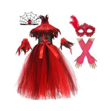 Imagem de Conjunto De Fantasia De Halloween Para Meninas: Vampira, Diabinha, Bru