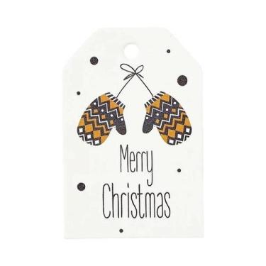 Imagem de Etiquetas De Presente DIY De Natal Em Papel Kraft 100 Peças, Etiquetas