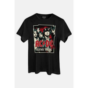 Imagem de Camiseta AC/DC Highway To Hell Red - Piticas, G2, Preto, Unissex