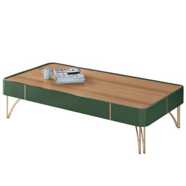 Imagem de Mesa de Centro Decorativa Sala de Estar Harmony B01 Verde Pistache Freijó - Lyam Decor