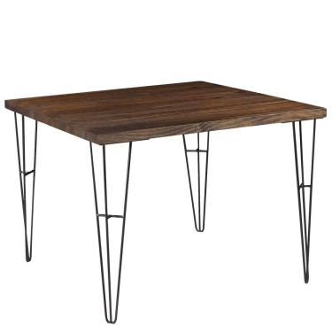 Imagem de Mesa Sala de Jantar Quadrada 100cm Madeira Maciça Brown