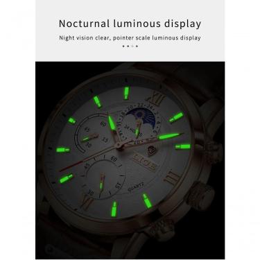 Imagem de Relógio Masculino Lige 8932 à Prova D'água Branco