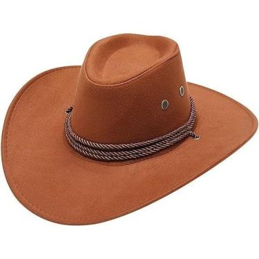 Imagem de Chapéu Country Cowboy Australiano Camurça Qualidade Premium Cor:whisky