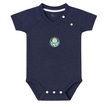 Imagem de Body Bebê Palmeiras Sonho Mescla Azul Oficial