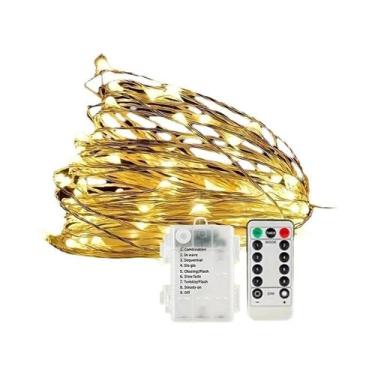 Imagem de Luzes De Cordão LED À Prova d'Água Com Fio De Cobre, Controle Remoto, 