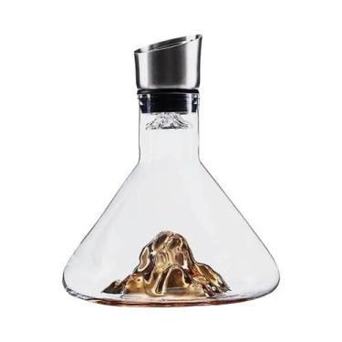 Imagem de Decantador De Vinho De Cristal De 1500ml Com Aerador Portátil Integrad