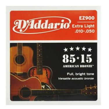 Imagem de Encordoamento Aço Violão Extra Ligth .010-.050 - D'Addario