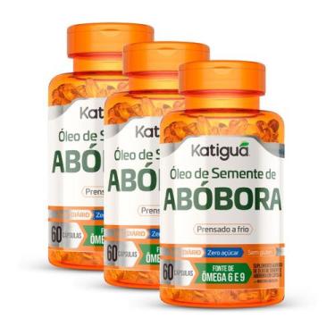 Imagem de Kit 3 Oleo de Semente de Abobora 1000G 60CAPS - Katiguá, NATURAL