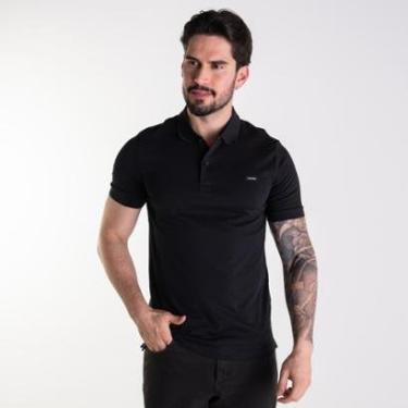 Imagem de Camisa Polo Calvin Klein Preta-Feminino