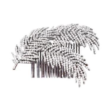 Imagem de Pentes De Cabelo De Noiva Com Pérolas Prateadas E Strass, Acessórios D