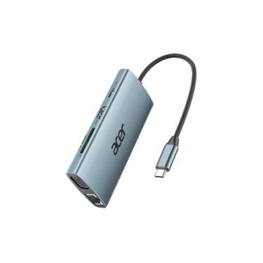 Imagem de HUB Acer ODK390 USB-C 3.1, 9 em 1, para HDMI, VGA, Ethernet, 3x USB 3.1, USB-C 100W-Unissex