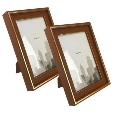 Imagem de Kit 2 Porta Retratos Modernos 15X20Cm Mesa Aparador 6048 - Casa Nuvem