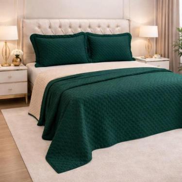 Imagem de Cobre Leito King Size Leslie Bordado 300 Fios 100% Algodão - De Luca E